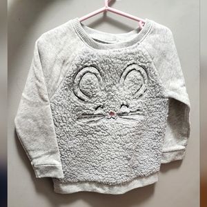 Plush Critter Tunic Sweatshirt for Toddler Girls
